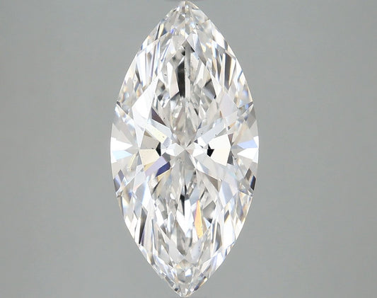 Lab-Grown Marquise Diamond - 2.97 Carats, E Color, VS2 Clarity - Certified by IGI - Report Number: LG671461817