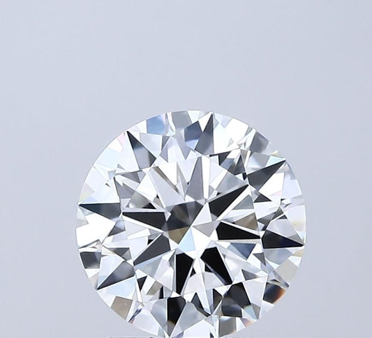 Lab-Grown Round Diamond - 2.01 Carats, F Color, VVS2 Clarity - Certified by IGI - Report Number: LG688510483