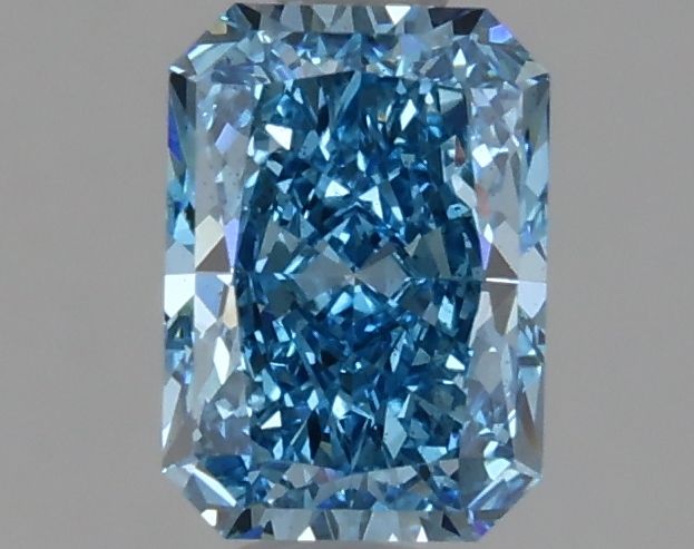 Lab-Grown Radiant Diamond - 1.05 Carats, Fancy Vivid Blue Color, SI1 Clarity - Certified by IGI - Report Number: LG629475012