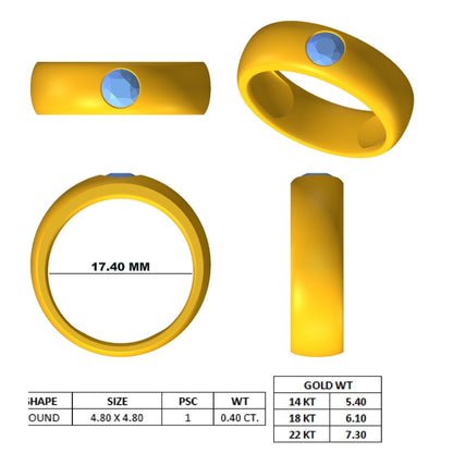 Ring aus 18 Karat Weißgold mit natürlichen Diamanten im Kanalschliff – Größe 7 1/4 (LDJ 1021)