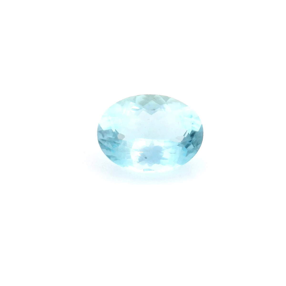 1.62ct Oval Natural Aquamarine (Colour Blue, Clarity Eye Clean, Cut Faceted)