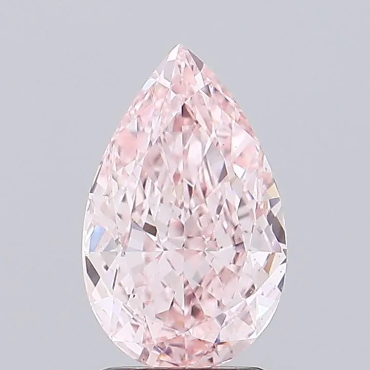 2.07ct Pear Lab Grown Diamond (Colour Fancy Intense Pink, Clarity VS1, IGI Certified)