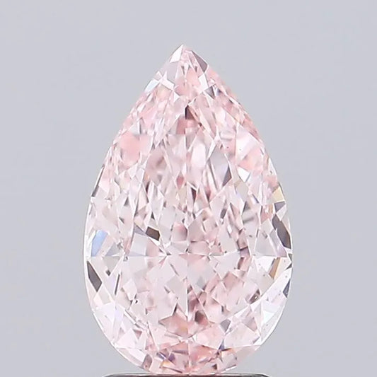 2.07ct Pear Lab Grown Diamond (Colour Fancy Intense Pink, Clarity VS1, IGI Certified)