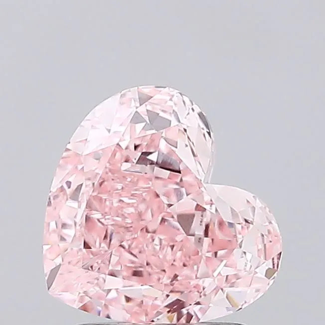 2.00ct Heart Lab Grown Diamond (Colour Fancy Vivid Pink, Clarity VVS2, IGI Certified)