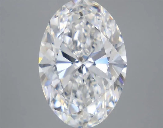 5,09 ct ovaler, im Labor gezüchteter Diamant (Farbe E, Reinheit VS1, IGI-zertifiziert)