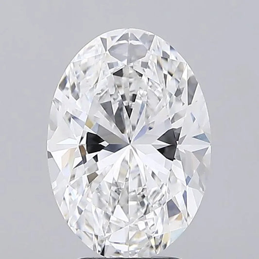 3.45ct Oval Lab Grown Diamond (Colour D, Clarity VVS2, IGI Certified)
