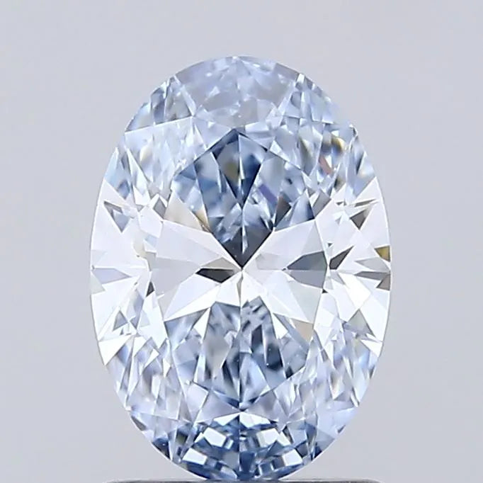 1.01ct Oval Lab Grown Diamond (Colour Fancy Intense Blue, Clarity VS1, IGI Certified)