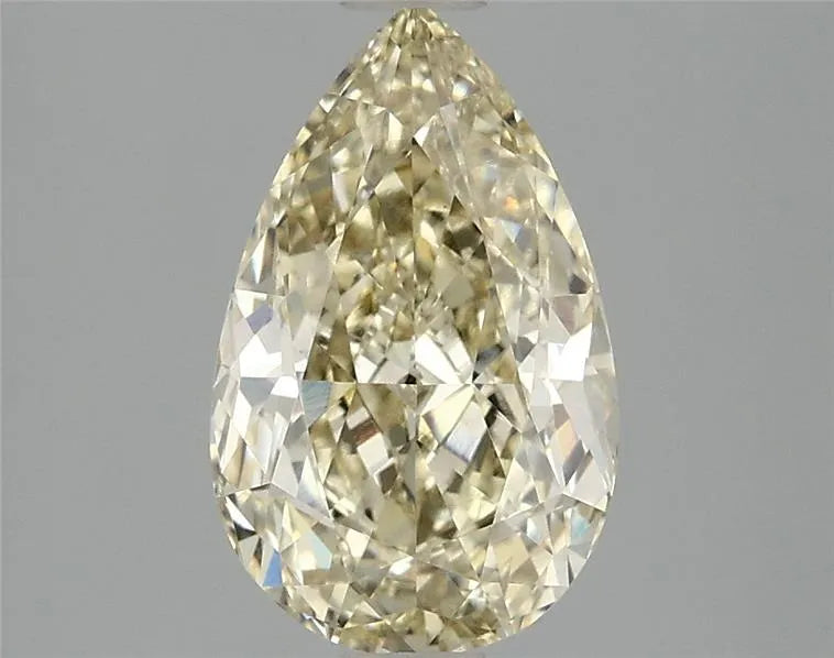 2.11ct Pear Lab Grown Diamond (Colour Fancy Yellow, Clarity VVS2, IGI Certified)