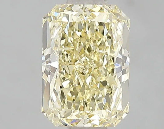 Diamant de laboratoire radiant de 1,54 ct (couleur jaune fantaisie, pureté VVS2, certifié IGI)