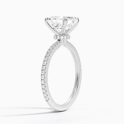 Im Labor gezüchteter Blue Heaven-Ring aus 925er Sterlingsilber (5 Karat)