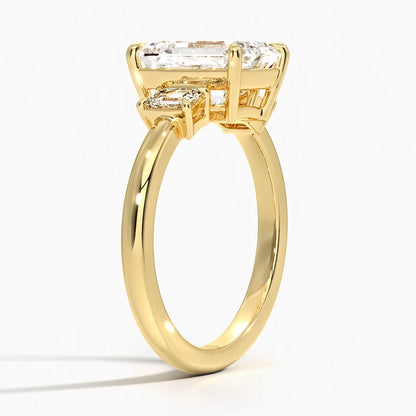 Im Labor gezüchteter Blue Heaven-Ring aus 925er Sterlingsilber (5 Karat)
