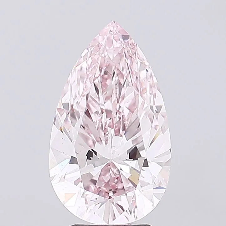 4.05ct Pear Lab Grown Diamond (Colour Fancy Pink, Clarity VS2, IGI Certified)
