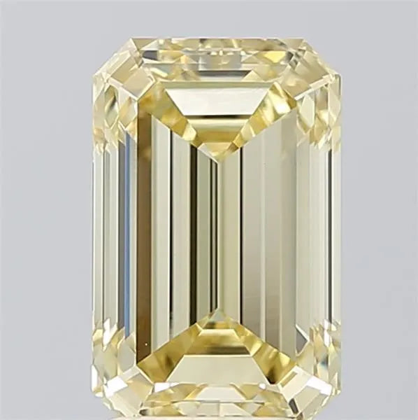 3.00ct Emerald Lab Grown Diamond (Colour Fancy Intense Yellow, Clarity VVS2, IGI Certified)