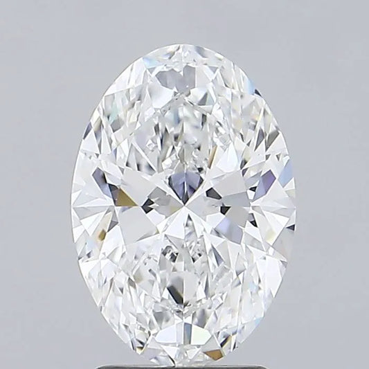 2.50ct Oval Lab Grown Diamond (Colour E, Clarity IF, IGI Certified)