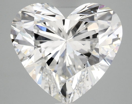 Lab-Grown Heart Diamond - 4.82 Carats, F Color, VS2 Clarity - Certified by IGI - Report Number: LG713539692