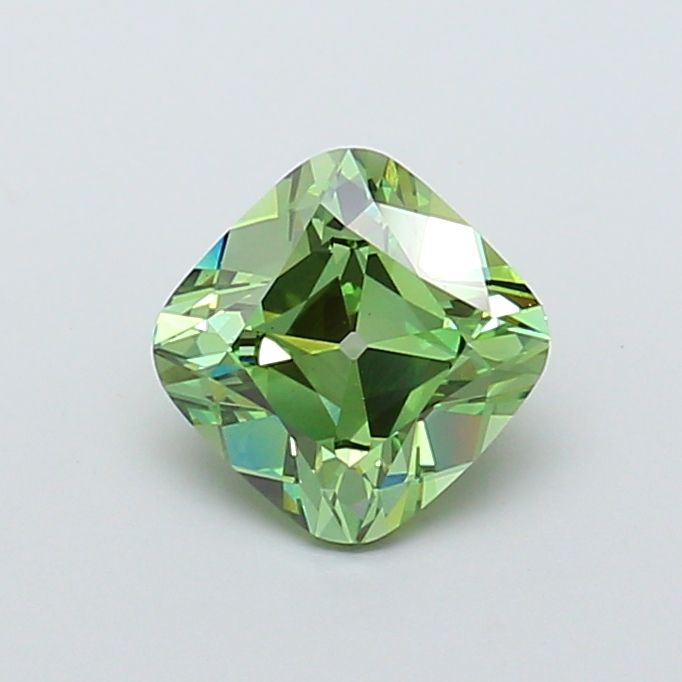 Cushion Modified 2.03ct Fancy Vivid Green VS1 - Cut • IGI • LG733584433
