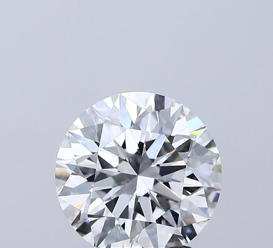 Lab-Grown Round Diamond - 2.0 Carats, E Color, VVS2 Clarity - Certified by IGI - Report Number: LG694548993