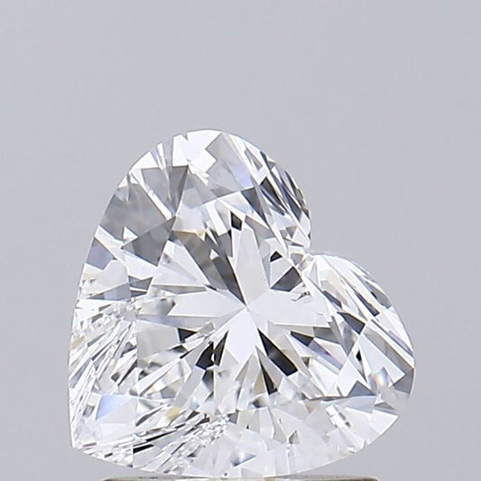 Lab-Grown Heart Diamond - 1.45 Carats, F Color, VS1 Clarity - Certified by IGI - Report Number: LG636409084