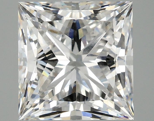 Lab-Grown Princess Diamond - 4.02 Carats, F Color, VS2 Clarity - Certified by IGI - Report Number: LG677578348