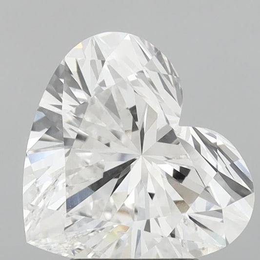 Lab-Grown Heart Diamond - 3.08 Carats, E Color, VVS2 Clarity - Certified by IGI - Report Number: LG715508356