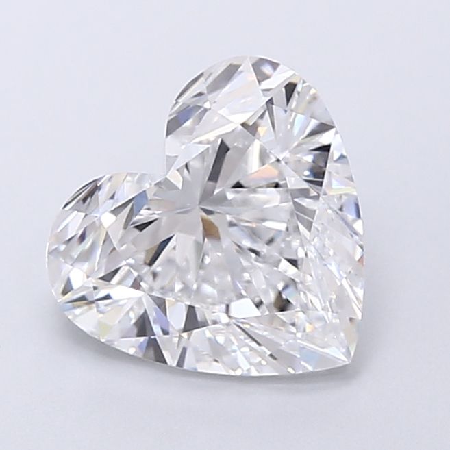 Lab-Grown Heart Diamond - 2.53 Carats, D Color, VVS2 Clarity - Certified by IGI - Report Number: LG674555742