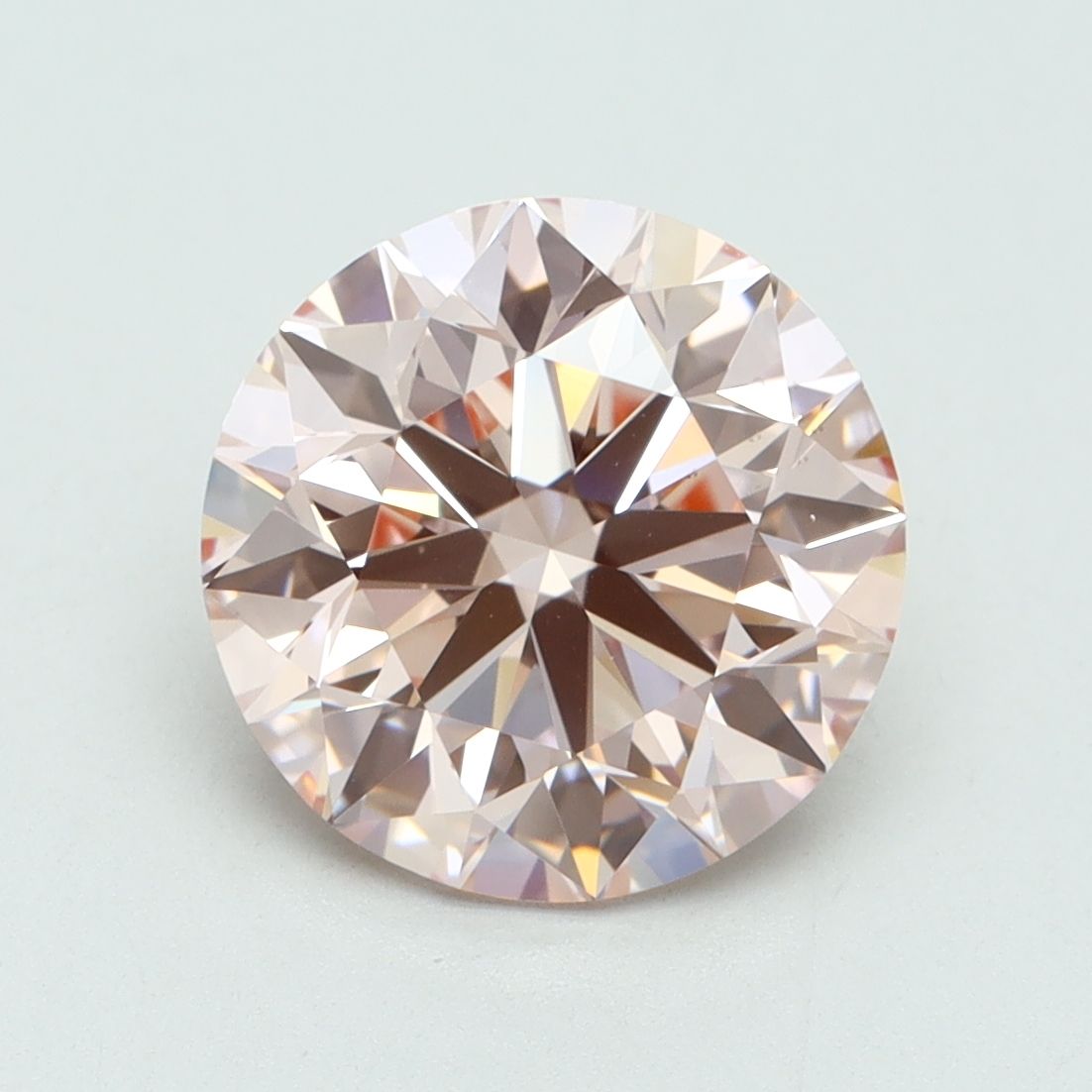 Lab-Grown Round Diamond - 3.47 Carats, Fancy Intense Pink Color, VS1 Clarity - Certified by IGI - Report Number: LG616416747