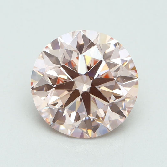 Lab-Grown Round Diamond - 3.47 Carats, Fancy Intense Pink Color, VS1 Clarity - Certified by IGI - Report Number: LG616416747