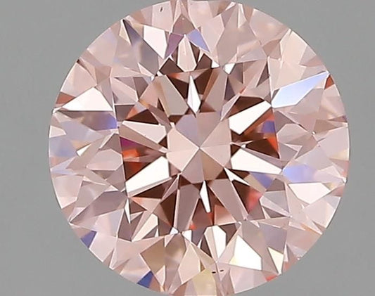 Lab-Grown Round Diamond - 1.99 Carats, Fancy Vivid Pink Color, VS1 Clarity - Certified by IGI - Report Number: LG652431633
