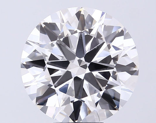 Lab-Grown Round Diamond - 8.01 Carats, E Color, VVS2 Clarity - Certified by IGI - Report Number: LG710578899