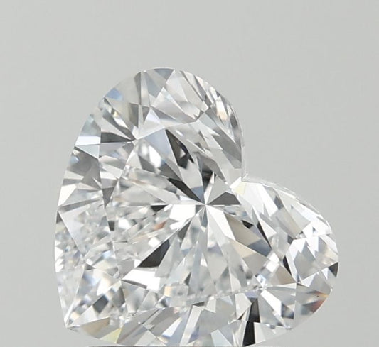 Lab-Grown Heart Diamond - 1.51 Carats, D Color, VVS2 Clarity - Certified by IGI - Report Number: LG683557093