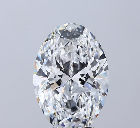Lab-Grown Oval Diamond - 3.59 Carats, D Color, VVS2 Clarity - Certified by IGI - Report Number: LG689530740