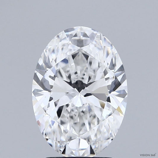 Lab-Grown Oval Diamond - 2.52 Carats, F Color, VS1 Clarity - Certified by IGI - Report Number: LG691513687