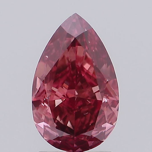 Lab-Grown Pear Diamond - 2.01 Carats, Fancy Deep Pink Color, VS2 Clarity - Certified by IGI - Report Number: LG646470919