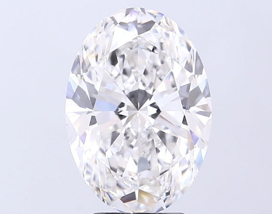 Lab-Grown Oval Diamond - 4.01 Carats, E Color, VVS2 Clarity - Certified by IGI - Report Number: LG710584630