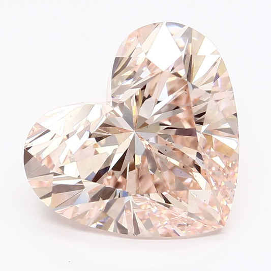 Lab-Grown Heart Diamond - 5.37 Carats, Fancy Intense Pink Color, VS1 Clarity - Certified by IGI - Report Number: LG633433953
