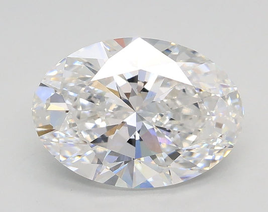 Lab-Grown Oval Diamond - 2.5 Carats, E Color, VVS2 Clarity - Certified by IGI - Report Number: LG687573474