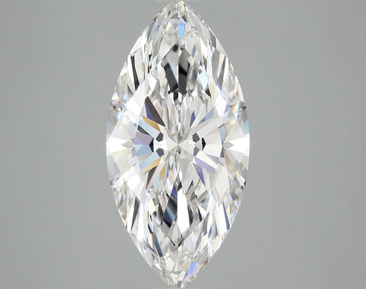 Lab-Grown Marquise Diamond - 3.01 Carats, F Color, VVS2 Clarity - Certified by IGI - Report Number: LG671483767