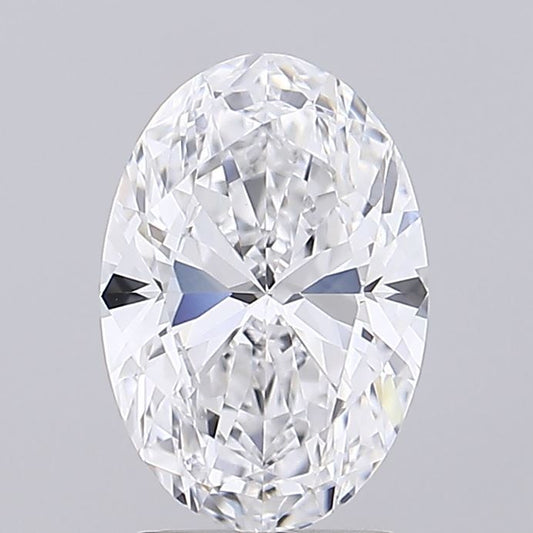 Lab-Grown Oval Diamond - 2.56 Carats, D Color, VVS2 Clarity - Certified by IGI - Report Number: LG694526246