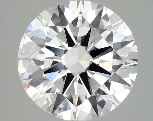 Lab-Grown Round Diamond - 2.95 Carats, E Color, VVS2 Clarity - Certified by IGI - Report Number: LG706503754