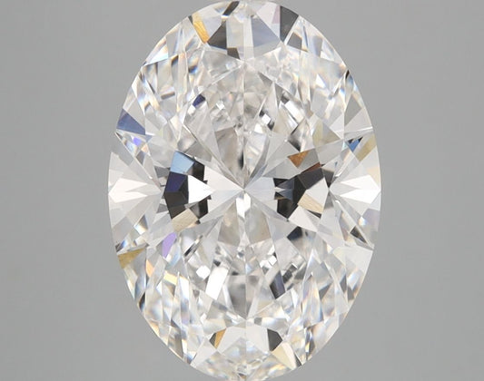 Lab-Grown Oval Diamond - 3.57 Carats, D Color, VVS2 Clarity - Certified by IGI - Report Number: LG687595436
