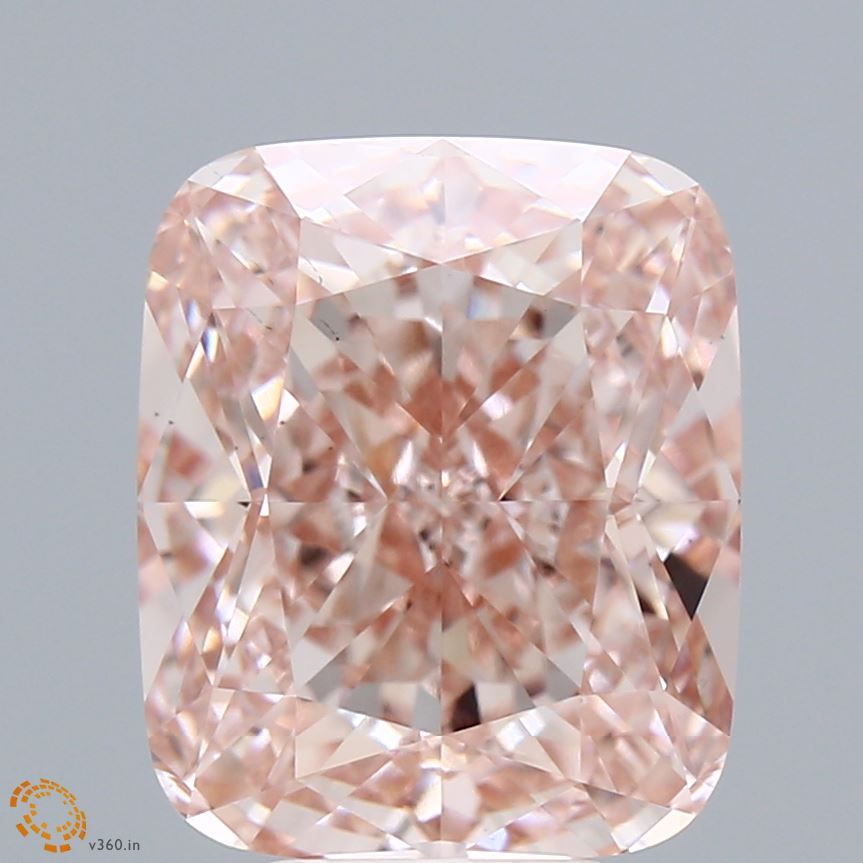 Lab-Grown Cushion Diamond - 6.03 Carats, Fancy Intense Pink Color, VS1 Clarity - Certified by IGI - Report Number: LG602367487