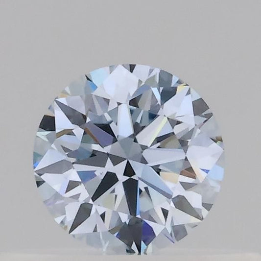 Lab-Grown Round Diamond - 0.31 Carats, Fancy Blue Color, VS2 Clarity - Certified by IGI - Report Number: LG689573677