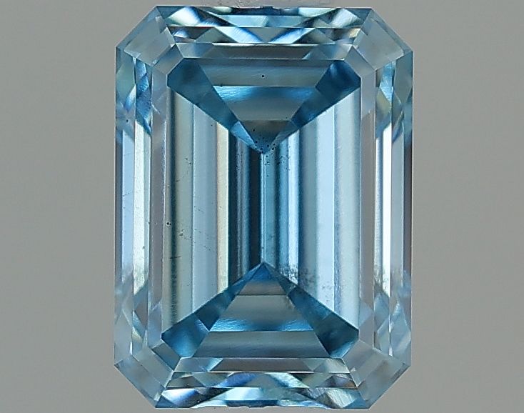 Lab-Grown Emerald Diamond - 1.25 Carats, Fancy Vivid Blue Color, VS2 Clarity - Certified by IGI - Report Number: LG629474980