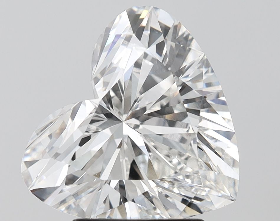 Lab-Grown Heart Diamond - 4.06 Carats, F Color, VVS2 Clarity - Certified by IGI - Report Number: LG631403368