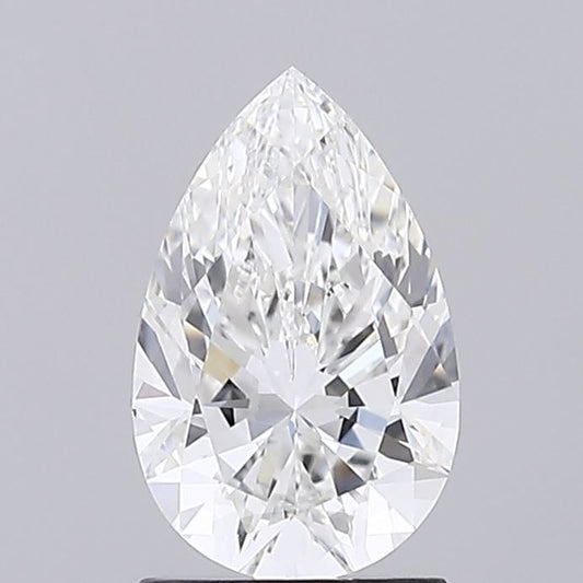 Lab-Grown Pear Diamond - 1.5 Carats, E Color, VS2 Clarity - Certified by IGI - Report Number: LG674558296