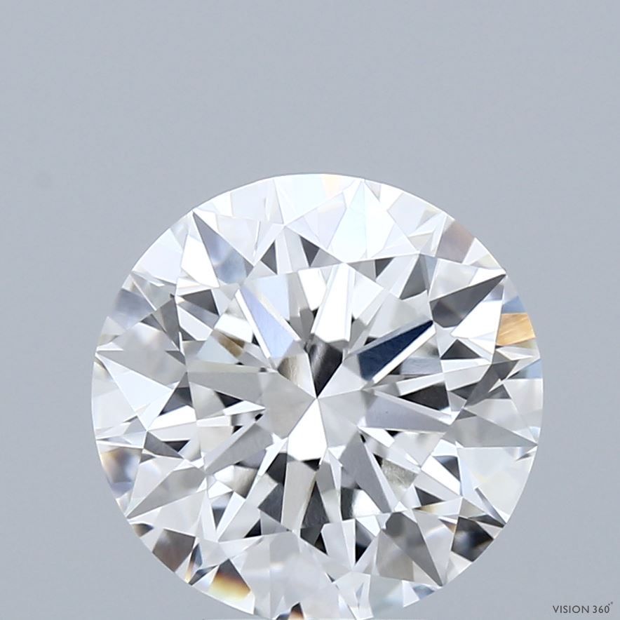 Lab-Grown Round Diamond - 4.0 Carats, E Color, VVS2 Clarity - Certified by IGI - Report Number: LG702555388