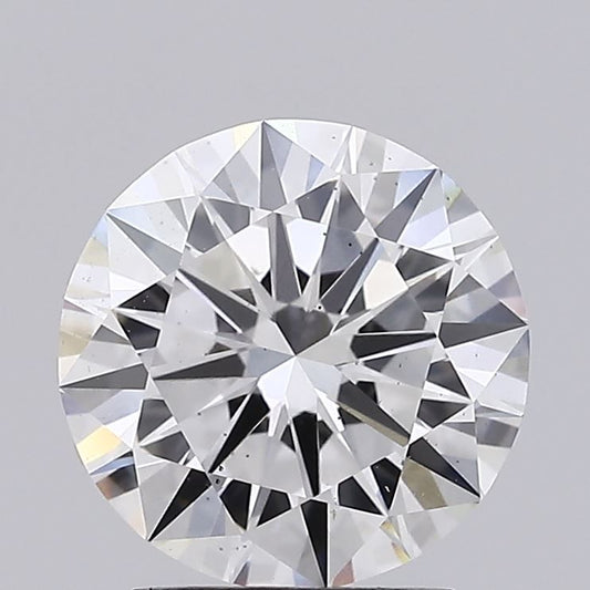 Lab-Grown Round Diamond - 2.46 Carats, F Color, VS2 Clarity - Certified by IGI - Report Number: LG680533293