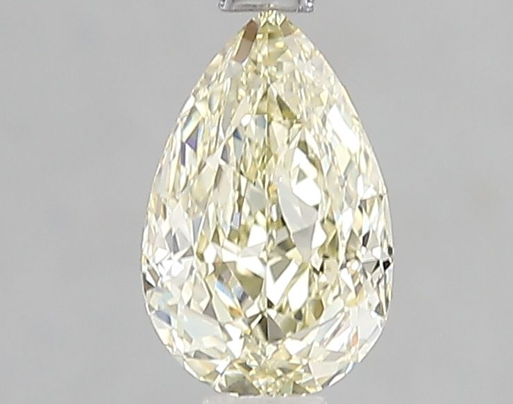 Lab-Grown Pear Diamond - 1.01 Carats, Fancy Yellow Color, VVS2 Clarity - Certified by IGI - Report Number: LG658481098