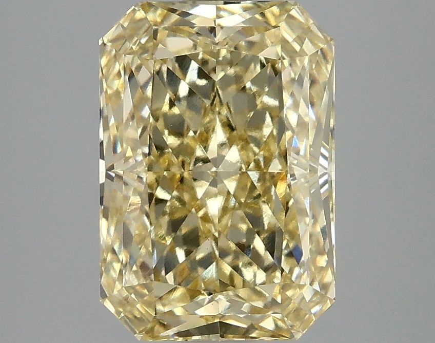 Lab-Grown Radiant Diamond - 3.03 Carats, Fancy Intense Yellow Color, VVS2 Clarity - Certified by IGI - Report Number: LG662416069