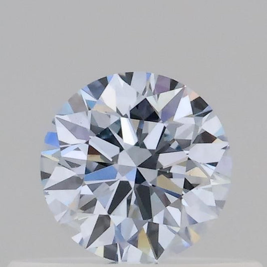 Lab-Grown Round Diamond - 0.34 Carats, Fancy Blue Color, VS2 Clarity - Certified by IGI - Report Number: LG689573672